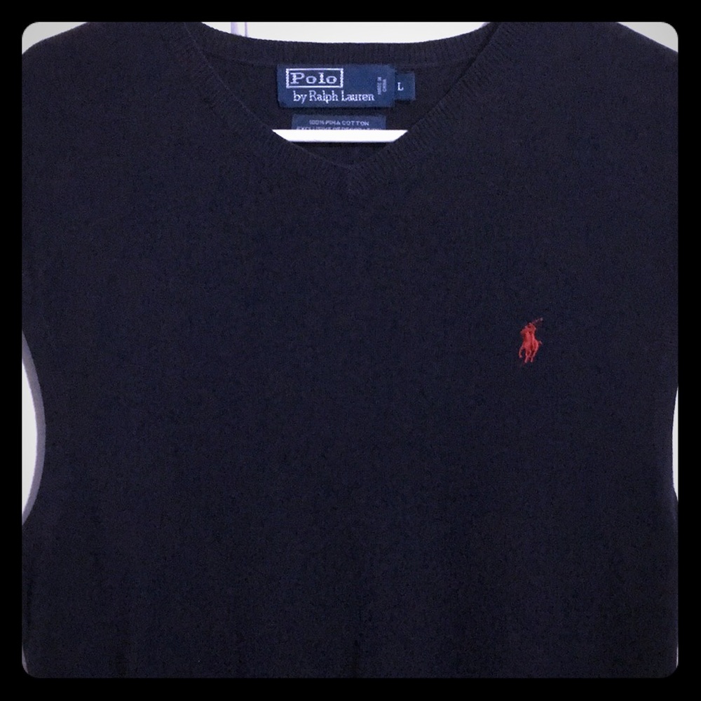 Polo Ralph Lauren Pima V-Neck Sweater Vest